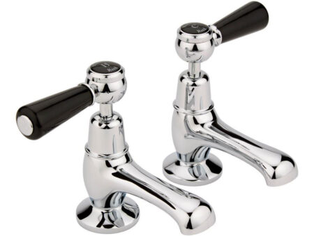 Hudson Reed Basin Taps Topaz Finish With Levers