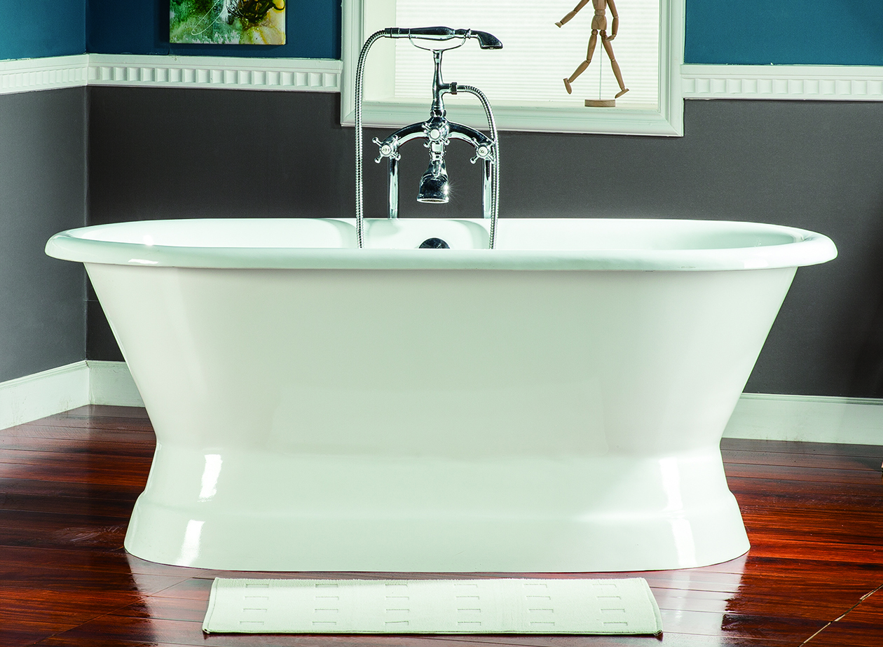 double end pedestal bath