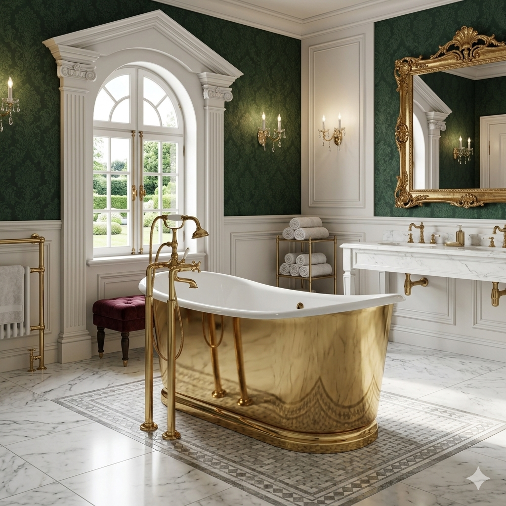 brass bath
