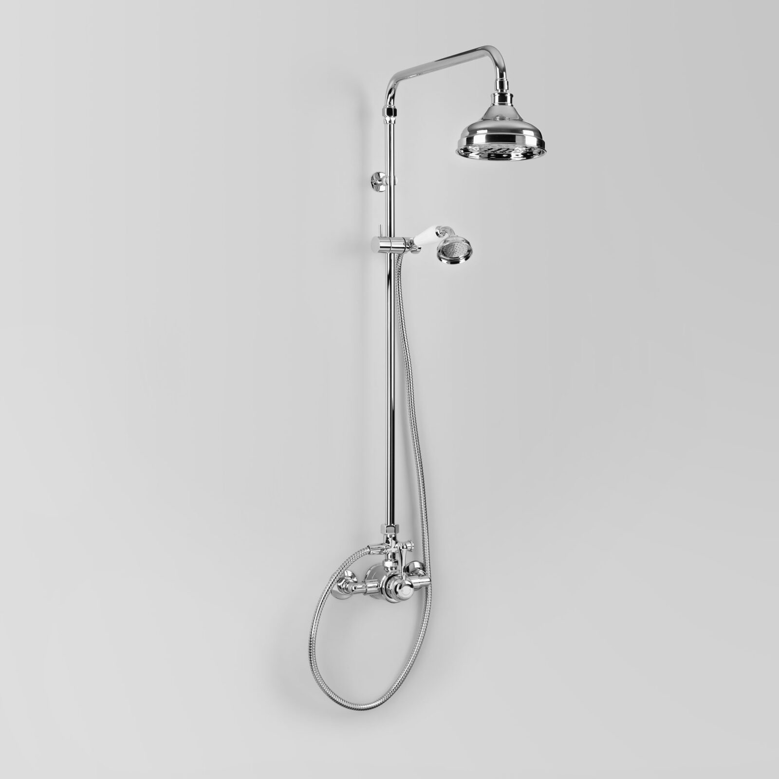 exposed traditional shower